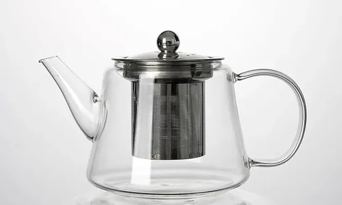 Chaleira Bule De Vidro Borossilicato Com Infusor 750ml