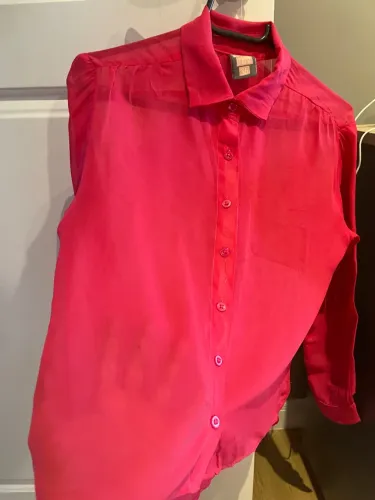 Blusas Rosa e Animal print voil  com transparência 