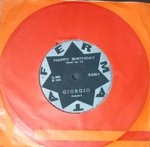 Disco de 1969 do Giorgio - Raro - É vintage