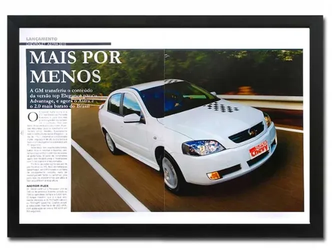 Astra Advantage - Quadro / pôster decorativo com matéria original de revista