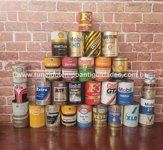 Latas Óleo Antigas