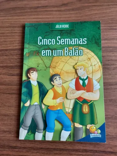 Livro: Cinco semanas em um balão. Júlio Verne.