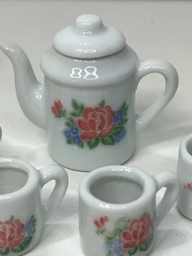 Kit de chá de porcelana para bonecas