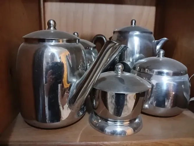 Conjunto aço inox antiguidade