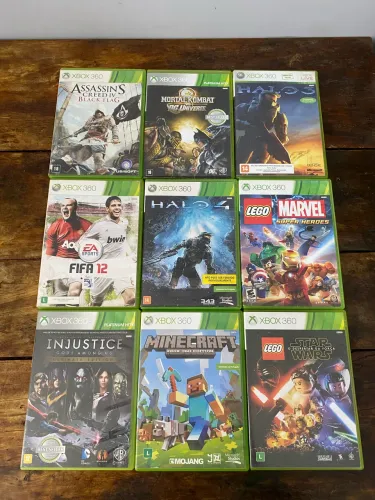 LOTE 9 JOGOS XBOX 360 ORIGINAL (ENVIO OLX PAY)