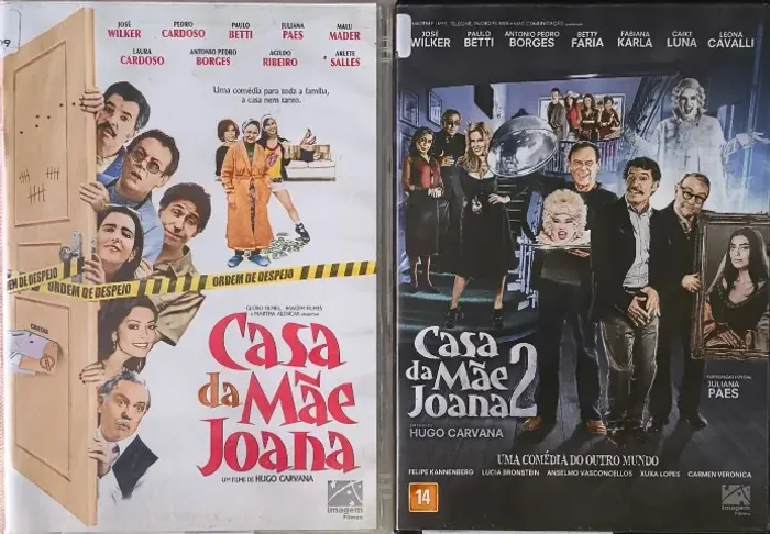 Dvd A Casa da Mae Joana 1 e 2
