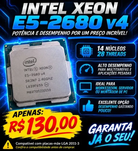 Processador Xeon 2680v4 - excelente estado