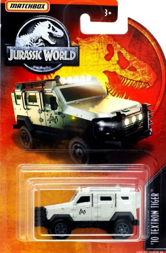 Jurassic World matchbox ´10 Textron Tiger Diecast Vehicle, (Grey, 2019)