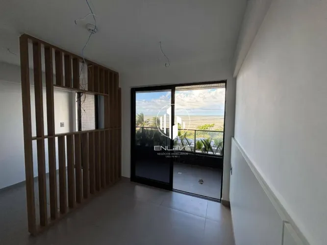 Apartamento projetado com 01 quarto + living à beira-mar do Jardim Oceania