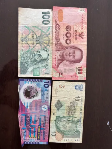 Notas estrangeiras antigas ( ano 2011/13)