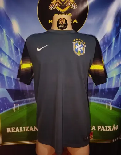 CAMISA SELEÇÃO BRASILEIRA BRASIL 2014 NIKE GOLEIRO 
