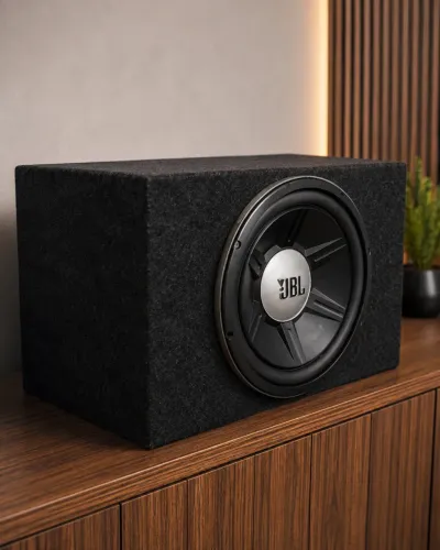 Subwoofer JBL GTO 1514 + caixa e módulo