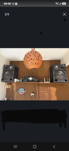 Som Sony shake 5 2000 watts de potência, top de verdade