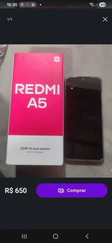 Xiaomi A5 128 gigas na caixa