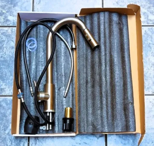 Torneira Cozinha Gourmet Bica Móvel e Extensível