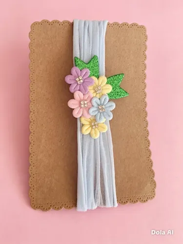 Faixa para cabelo de bebê
