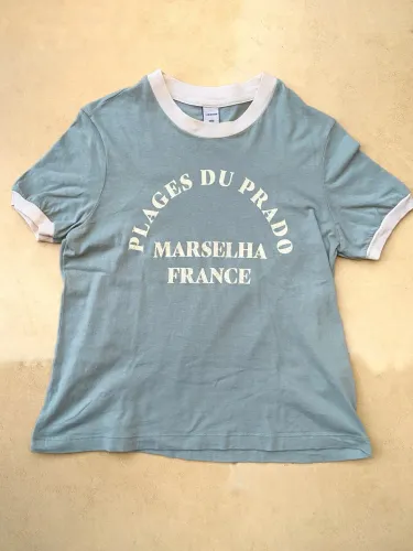 Baby tee azul Hering m