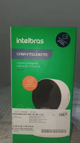 Câmera Intelbras com cartão de memória 32gb 