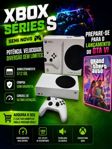 Xbox Séries s Semi Novo Completo