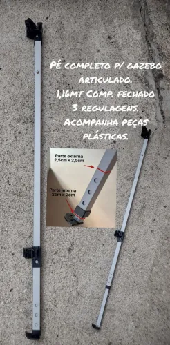 Pé completo - Tenda Gazebo Articulada