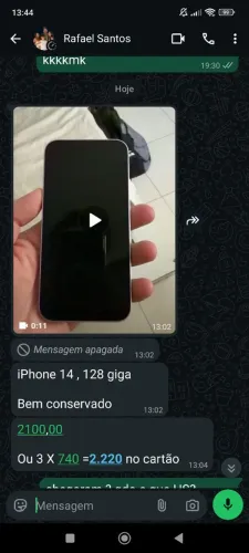 vendo celular iPhone 14