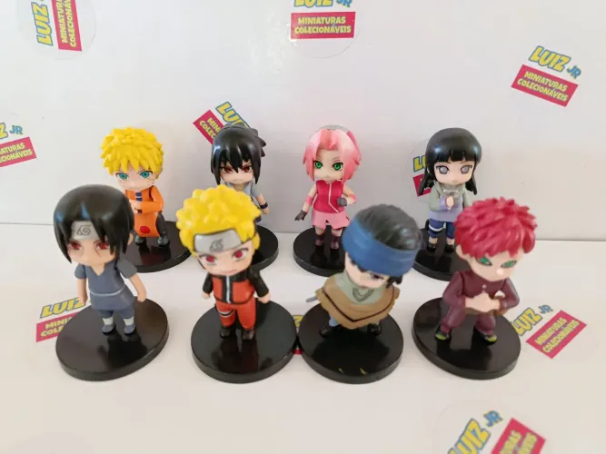 Naruto - miniaturas colecionáveis - lote com 8 unidades