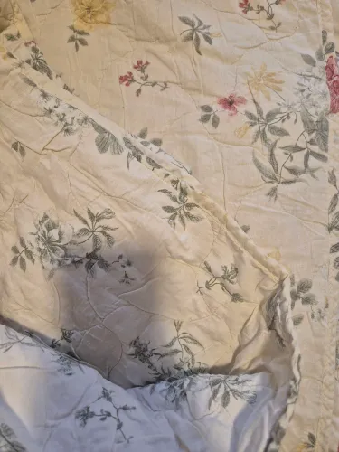 colcha teka algodão floral