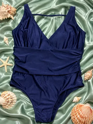 Maiô azul escuro PLUS SIZE