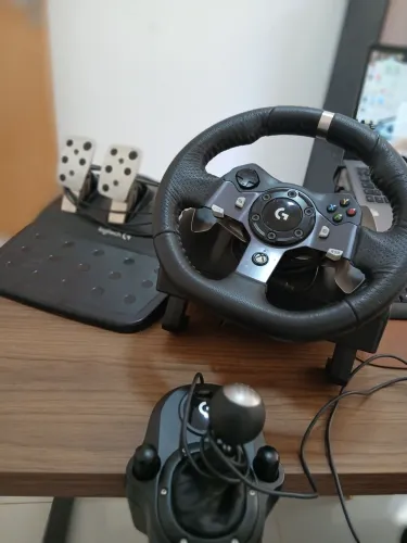 VOLANTE LOGITECH G920 + PEDAL + CÂMBIO - KIT COMPLETO!