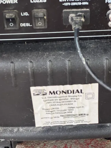 Caixa de som amplificadora- Mondial