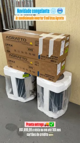 Ar condicionado Inverter Agratto 9Mil Btus 