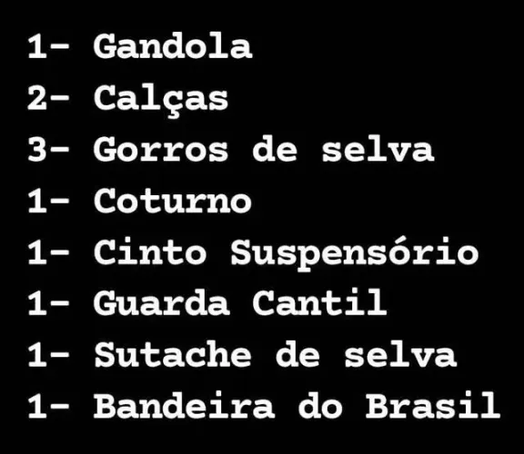 Fardamento Militar (Modelo novo)