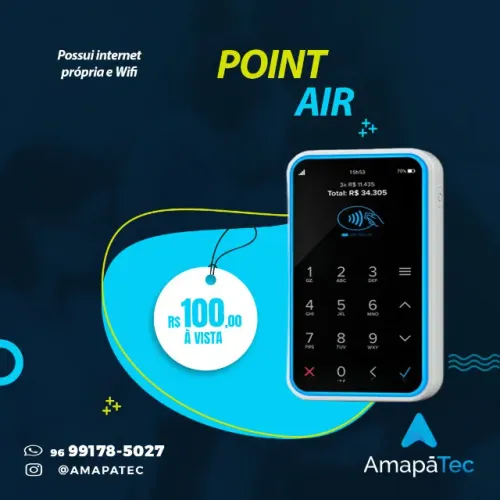 Maquininha de cartão Point Air Mercado Pago