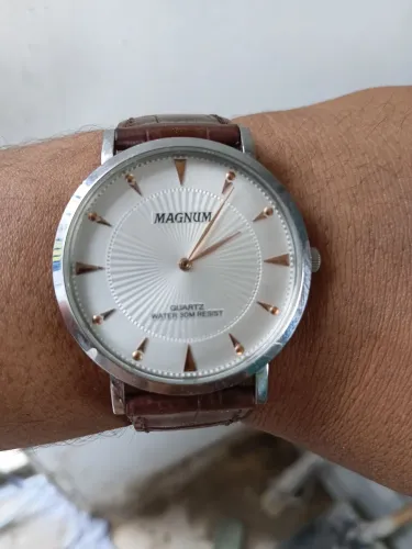 Relógio magnum original vidro safira 