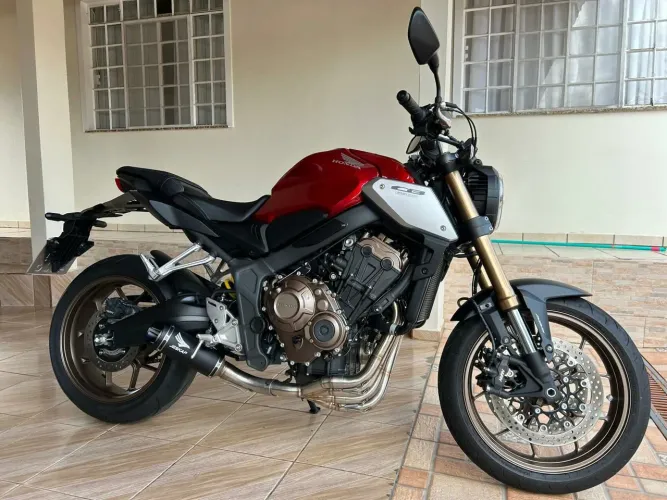 ESCAPAMENTO ESPORTIVO JESKAP HONDA CB/CBR 650F/R R44 BLACK FULL