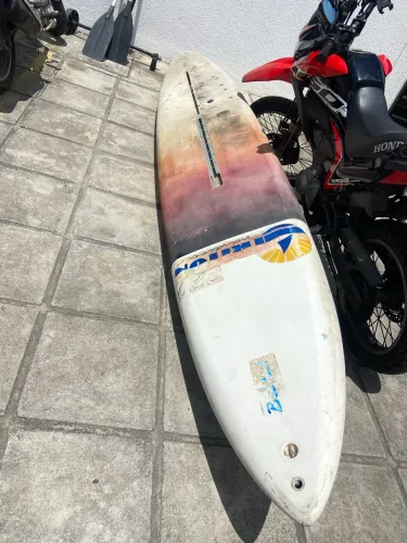 Prancha de Windsurf/SUP Vintage + Remo - quase 4 metros