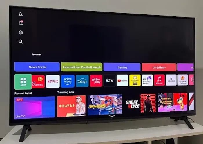 Smart TV 4K 55" LG UHD 55AU801 - comprada em março