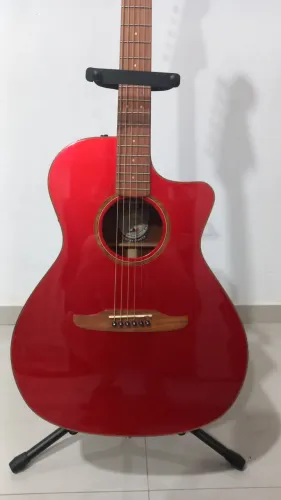 Violão Fender Newporter Classic Solido - Candy Red