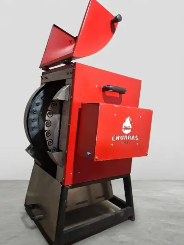 Máquina de Churrasqueira Industrial com Forno Rotativo Vertical