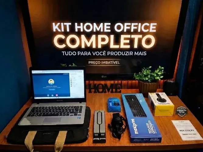 Notebook + acessórios