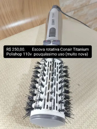 Escova Rotativa Conair Titanium 110v Novíssima