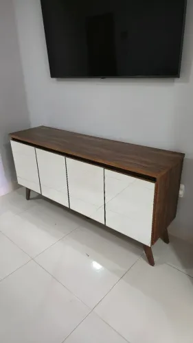 Buffet Aparador 4 Portas Espelhado