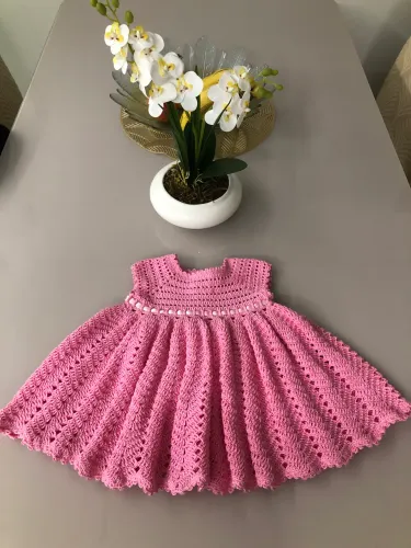 Vestido de crochê