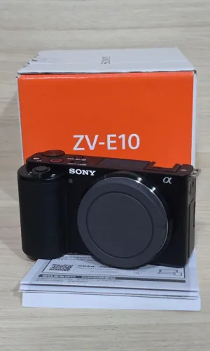 SONY ZVE-10 4K NOVA, APENAS ABERTA PARA CONFERÊNCIA 