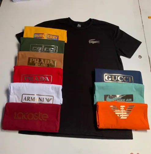 PROMOÇAO: Camisa masculina de algodão R$ 12,99 ATACADO