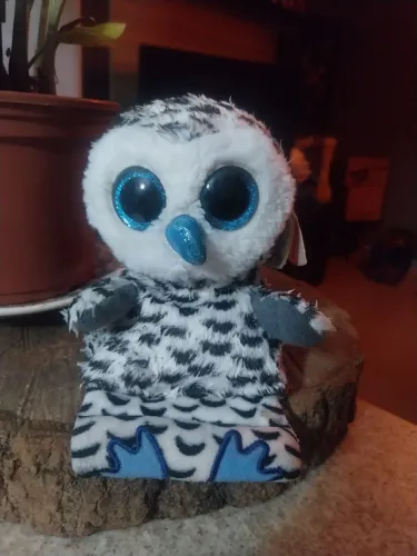 Pelúcia Ty Coruja com suporte