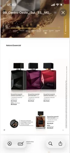 Perfume essencial novo