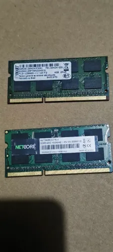 2 MEMÓRIAS RAM DE 4GB P/ NOTEBOOK