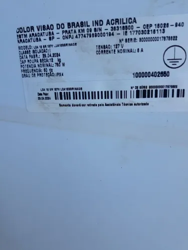 Gabinete da máquina Colormaq 12 kg