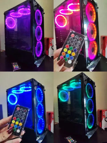 Gabinete Gamer Com 6 fans - NOVO